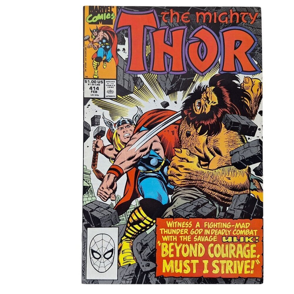 Marvel The Mighty Thor 414 1990 Savage Ulik Comic Book